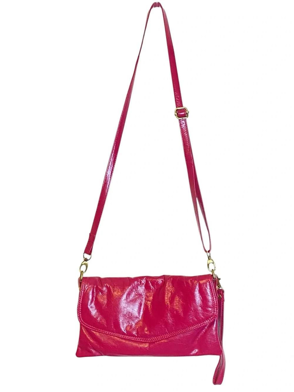 Latico Leather Pink Crossbody Wristlet Clutch Flap bag